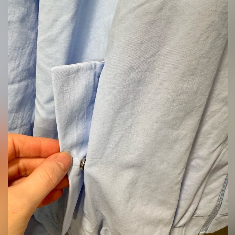 adidas Light Blue Bomber Jacket NWT XL - Picture 3 of 6